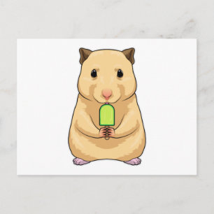 Hamster Popsicle Briefkaart