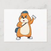 Hamster Postman Letter Briefkaart (Voorkant)