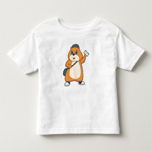 Hamster Postman Letter Kinder Shirts (Voorkant)