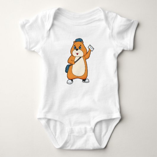 Hamster Postman Letter Romper (Voorkant)