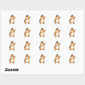 Hamster Postman Letter Vierkante Sticker (Vel)