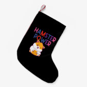 Hamster Power Cute Hamster Kleine Kerstsok (Voorkant (Hangend))