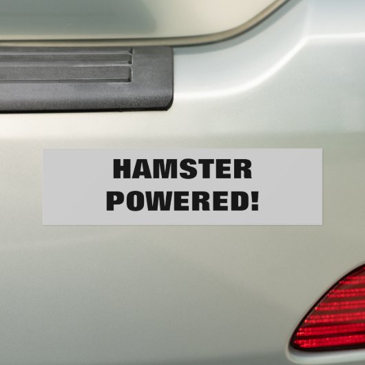 Hamster Powered Bumpersticker (Op auto)