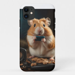 Hamster praten op mobiele telefoon Case-Mate iPhone case