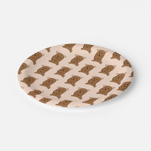 Hamster Print Papieren Bordje (Gekanteld)