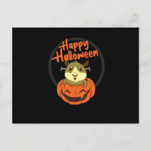 Hamster Pumpkin Happy Halloween Briefkaart