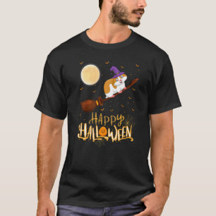 Hamster Ride Witch Shotgun Hamster Halloween T-shirt