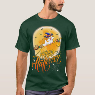 Hamster Ride Witch Shotgun Moon  Hamster Ha T-shirt