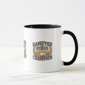 Hamster Ringen Kampioen Retro Design Mok