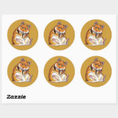hamster ronde sticker (Vel)
