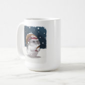 Hamster Santa Koffiemok (Voorkant links)