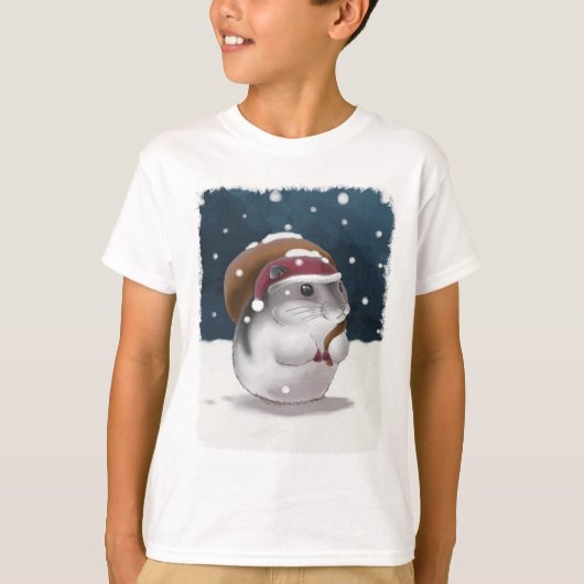 Hamster Santa T-shirt (Voorkant)