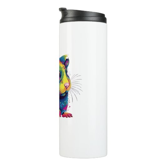 hamster schattig thermosbeker (Geroteerd rechts)