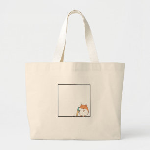 Hamster, schattige hamster thema grote tote bag