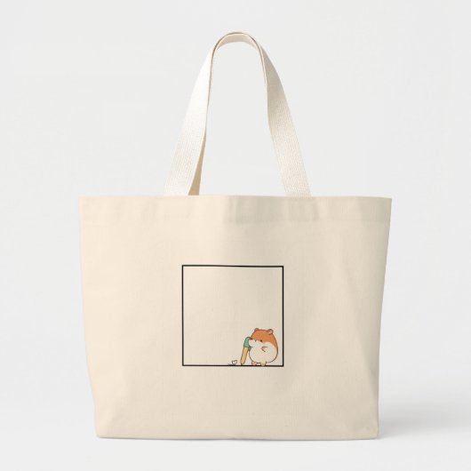 Hamster, schattige hamster thema grote tote bag (Voorkant)