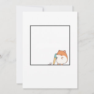Hamster, schattige hamster thema kaart