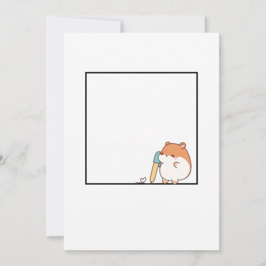 Hamster, schattige hamster thema kaart (Voorkant)