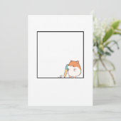 Hamster, schattige hamster thema kaart (Staand voorkant)