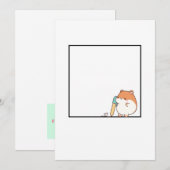 Hamster, schattige hamster thema kaart (Voorkant / Achterkant)