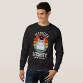 Hamster Security Service Cute Hamster Lover Funny Trui (Voorkant volledig)