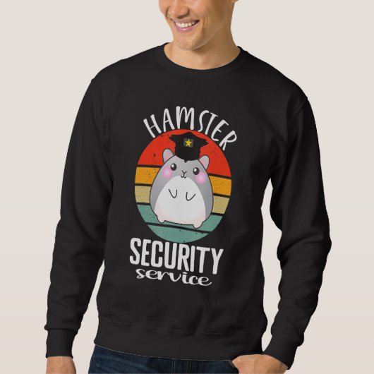 Hamster Security Service Cute Hamster Lover Funny Trui (Voorkant)