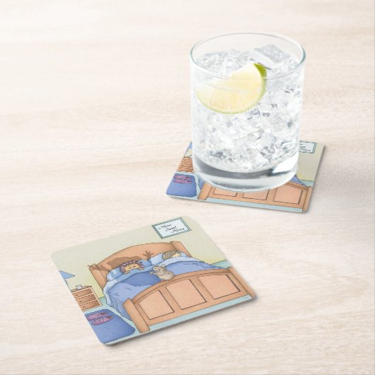 Hamster Shadow Kartonnen Onderzetters (Insitu)