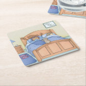 Hamster Shadow Kartonnen Onderzetters (Schuin)