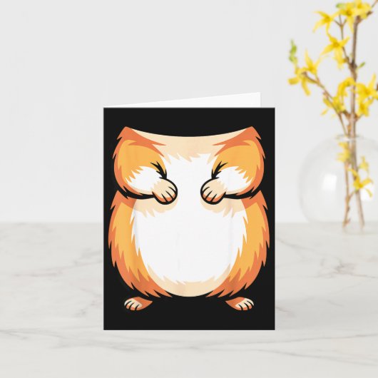 Hamster Shirt Adult Kids Men Women Brown Hamster C Kaart (Gele Bloem)