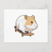 Hamster Skater Skateboard Briefkaart (Voorkant)