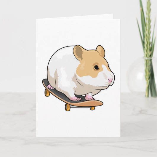 Hamster Skater Skateboard Kaart (Voorkant)