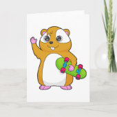 Hamster Skater Skateboard Kaart (Voorkant)