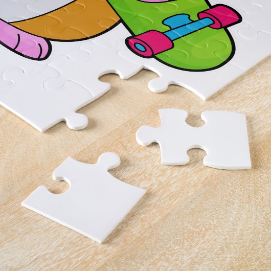 Hamster Skater Skateboard Legpuzzel (Zijkant)