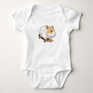 Hamster Skater Skateboard Romper