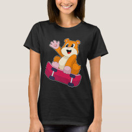 Hamster Skater Skateboard T-shirt