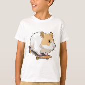 Hamster Skater Skateboard T-shirt (Voorkant)