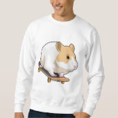 Hamster Skater Skateboard Trui (Voorkant)