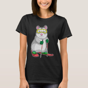 Hamster Skier Ski T-shirt