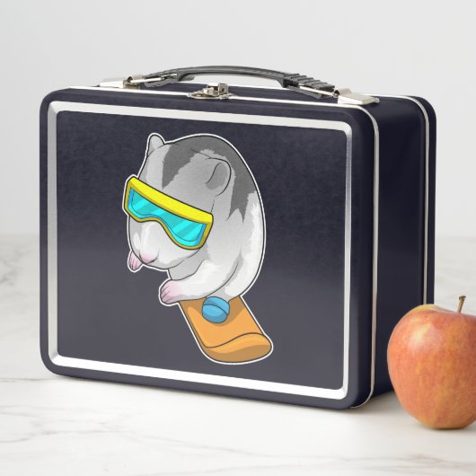 Hamster Snowboarder Snowboard (In situ)