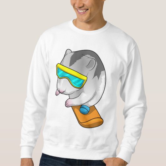 Hamster Snowboarder Snowboard Trui (Voorkant)