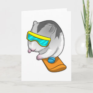 Hamster Snowboarder Snowboarden Kaart