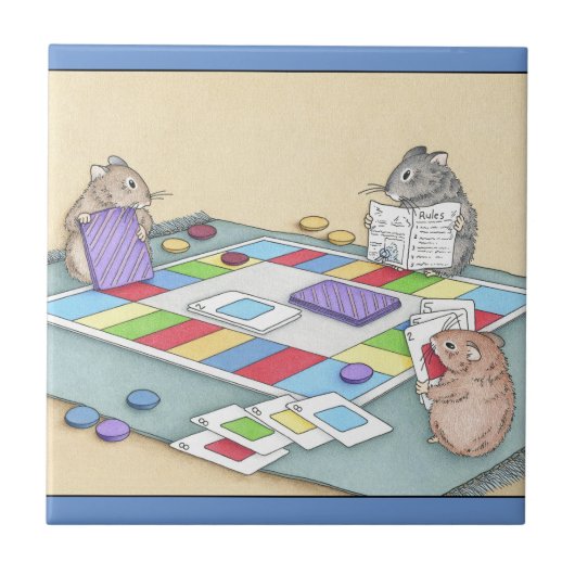 Hamster Spelletjes Tegeltje (Voorkant)