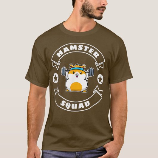 Hamster Squad Gym Sportteam T-shirt (Voorkant)