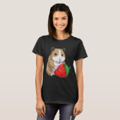 Hamster Strawberry Fruit T-shirt (Voorkant volledig)