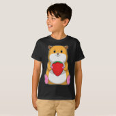 Hamster Strawberry Fruit T-shirt (Voorkant volledig)