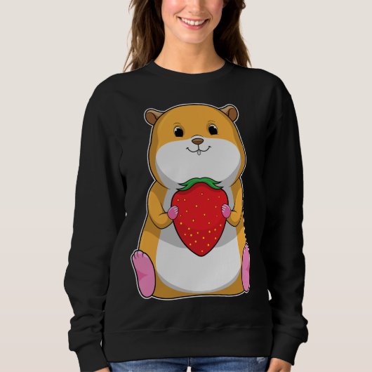 Hamster Strawberry Fruit Trui (Voorkant)