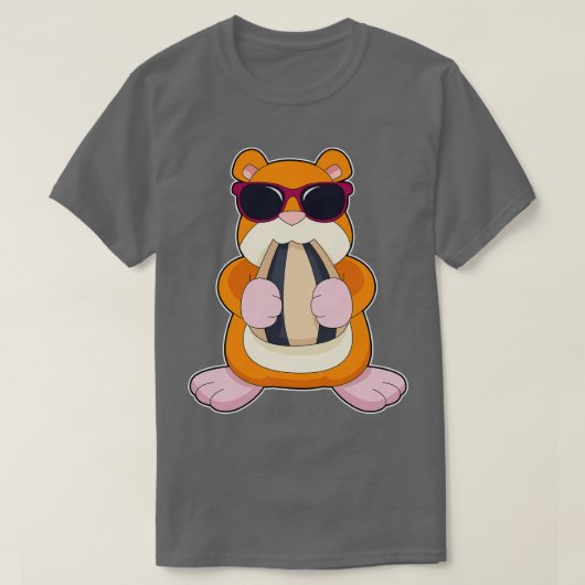 Hamster Sunglazen T-shirt (Design voorkant)