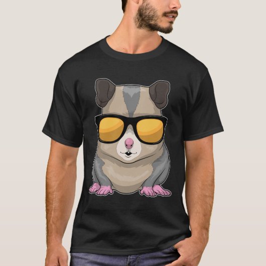 Hamster Sunglazen T-shirt (Voorkant)