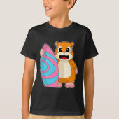 Hamster Surfer Surfboard T-shirt (Voorkant)