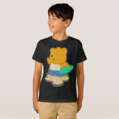 Hamster Surfer Surfboard T-shirt (Voorkant volledig)