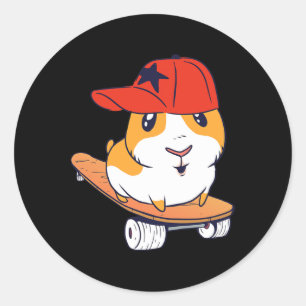 Hamster Swag Skateboarden Ronde Sticker